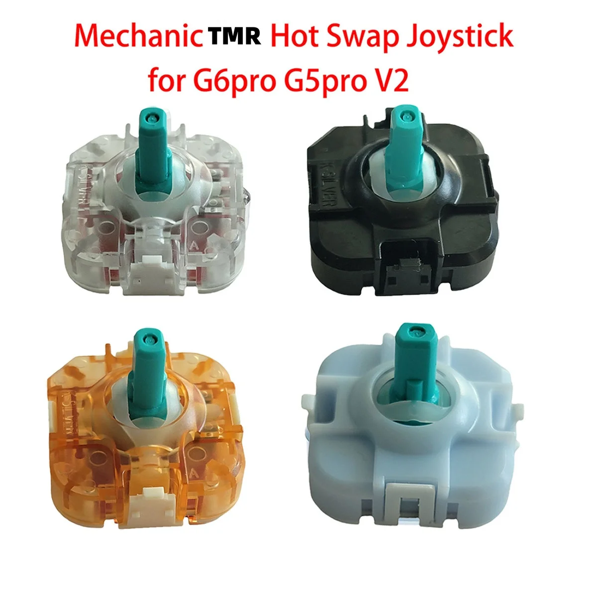 2pcs K-Silver JS20 TMR Hot Swap Joystick for Mechanic G5Pro V2 G6Pro Game Controller TMR Joystick Multiple Tactile Options
