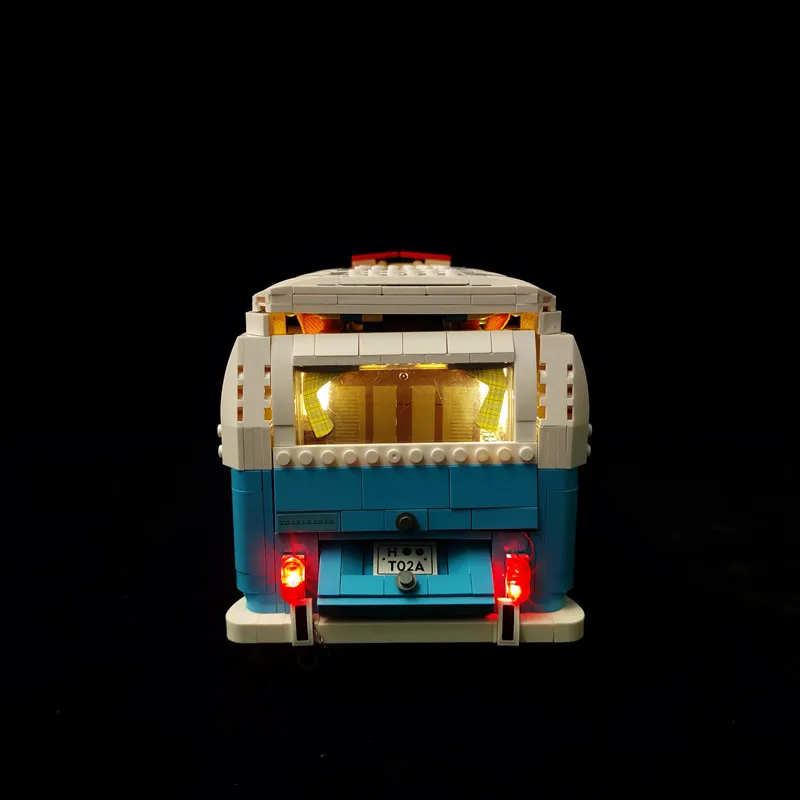 LED Light Kit For VW T1 Camper Van Building Blocks Model Compatible With Bricks Lighting Set (Building Blocks Not Included) - view 6