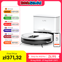 ILIFE A12 Pro Robot Vacuum and Mop Combo,LIDAR Navigation, self collection dust, 3000Pa suction, app/remote control