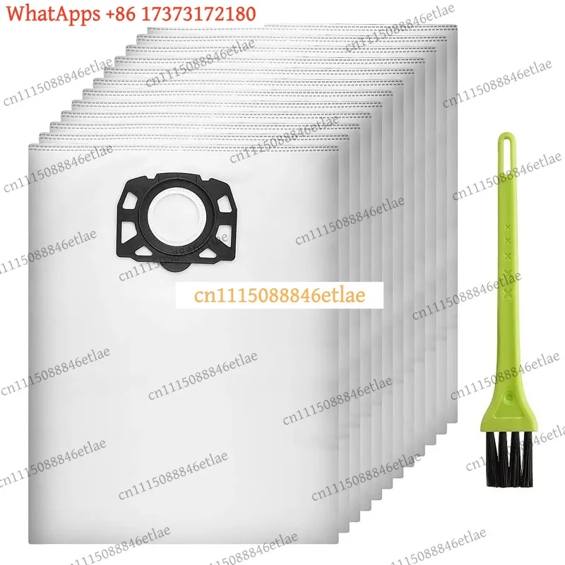 k3 24-Pack Fleece Filter Bags for Karcher WD4/WD5/WD6 & MV4/MV5/MV6 Vacuum Cleaners – Dust Protection Replacement