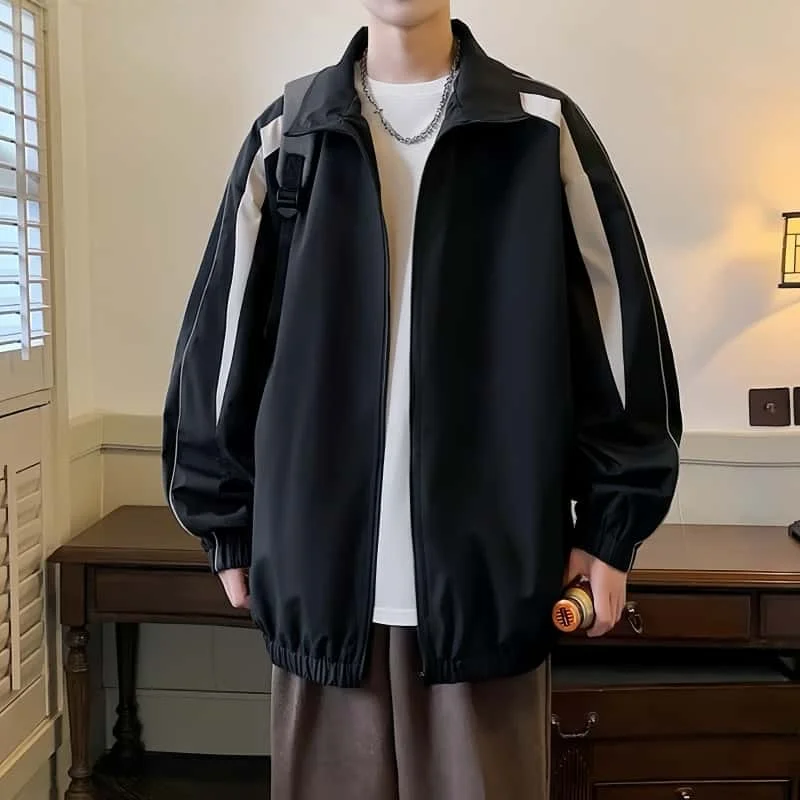 

Мужская бейсбольная куртка 2025 года, лоскутная повседневная куртка, весна-осень, бейсбольный стиль, легкая уличная одежда, модная верхняя одежда для мужчин и женщин