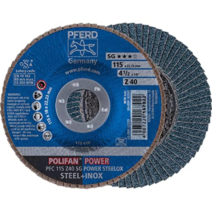 

4-1/2x7/8 T-29 40 Zirc Flap Disc for Grinding Metal with Gray Color and High Durability