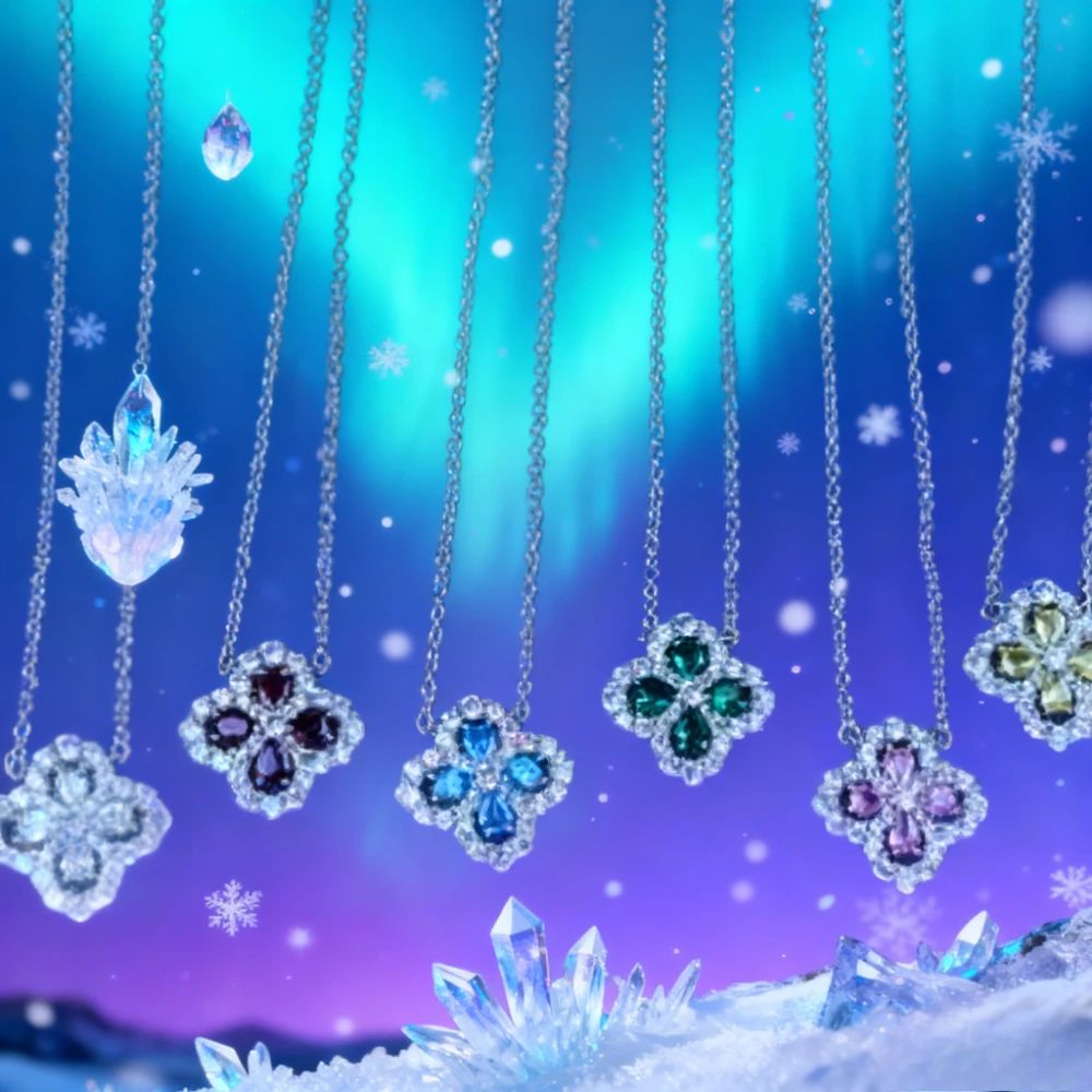 

2025 модные ювелирные изделия во французском стиле, муассанит, полое ожерелье с четырьмя листами клевера, циркон, капля воды, элитный подарок на день рождения, ювелирные изделия