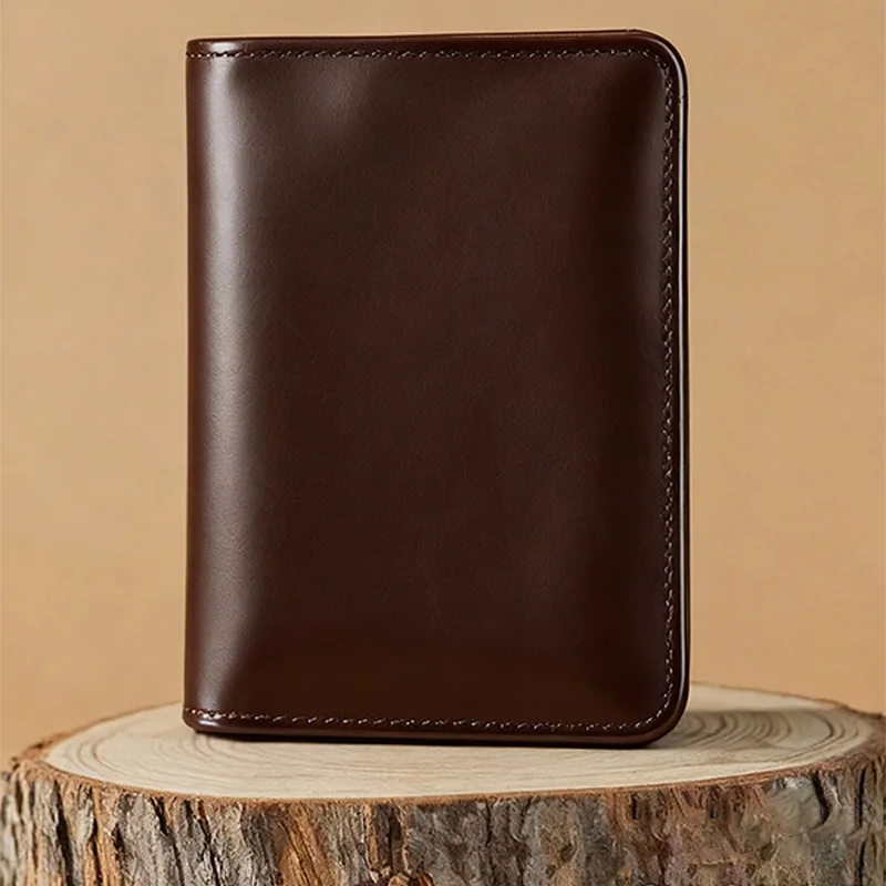 WERLLANDS Waxed Texture PU Leather Light Luxury Two-Color Long Multi-Card Slot Wallet