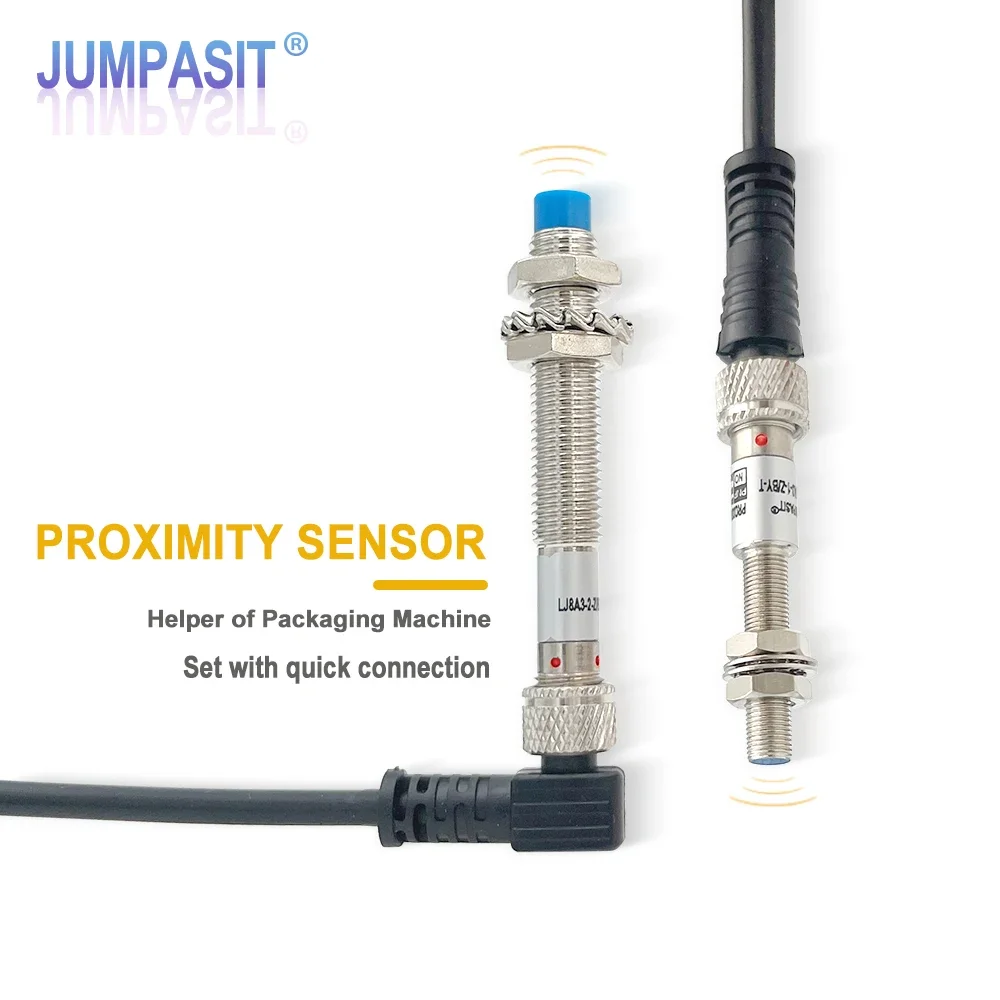 Set Inductive Proximity Sensor M5 M8 NPN PNP IP65 Quick Plug-in Switches for Packaging Count