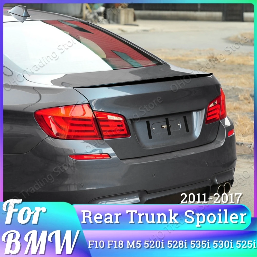 M5 Style Car Rear Roof Trunk Spoiler For BMW 5 Series F10 F18 M5 520i 525i 528i 535i 530i 2011-2017 Tail Wing Body Kit Trim