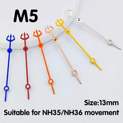 Watch Hands NH35 Hands Trident Seconds Hand C3 Grade Luminous Suitable for NH34/NH35/NH36 Movement Watch Replacement Parts