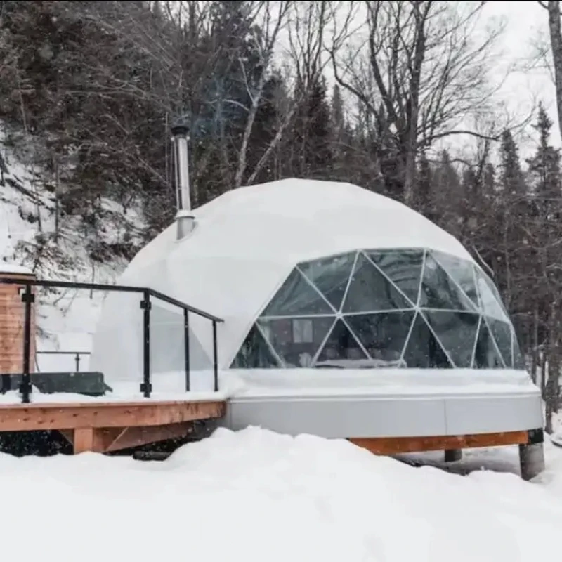 Custom Geodesic Dome Tent Luxury Glamping Resort Hotel Tent House Outdoor Accommodation Solution for Camping Project