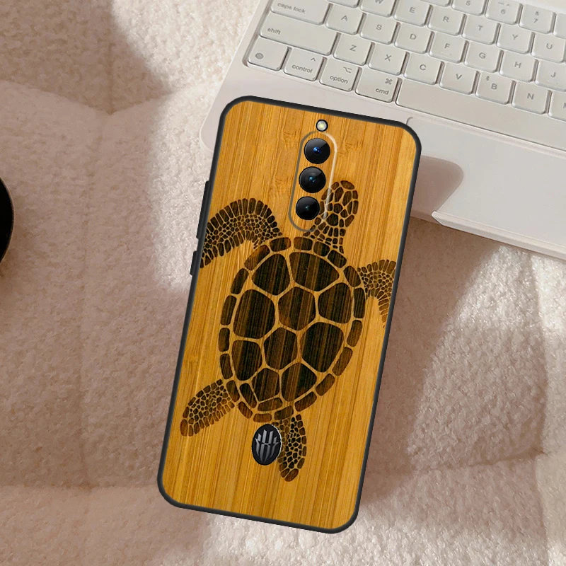 Horse Turtle Butterfly Wood Funda For ZTE Nubia Red Magic 11 8 8S 9 9S 10 10S 11S Pro Plus 6S 7S 6 7 Pro 6R 11 Air Case