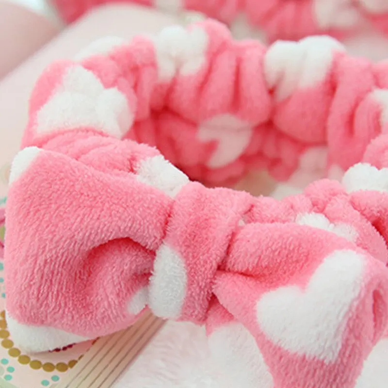 1pcs Headdress Creative Hairband Bow Coral Velvet Hairband Net Red Korean Version Of The Hairband Random MMxed Hairband