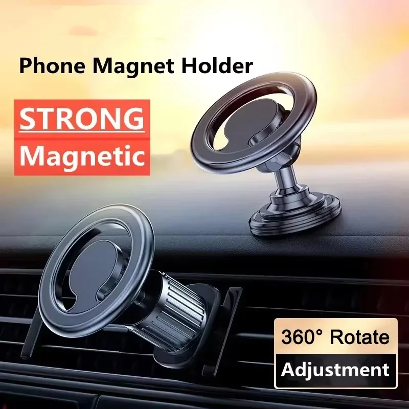 

360° Rotate Magnetic Car Mount Car Phone Holder Smart Phone Bracket For Apple Magsafe For iPhone Xiaomi Huawei Stand Accessories