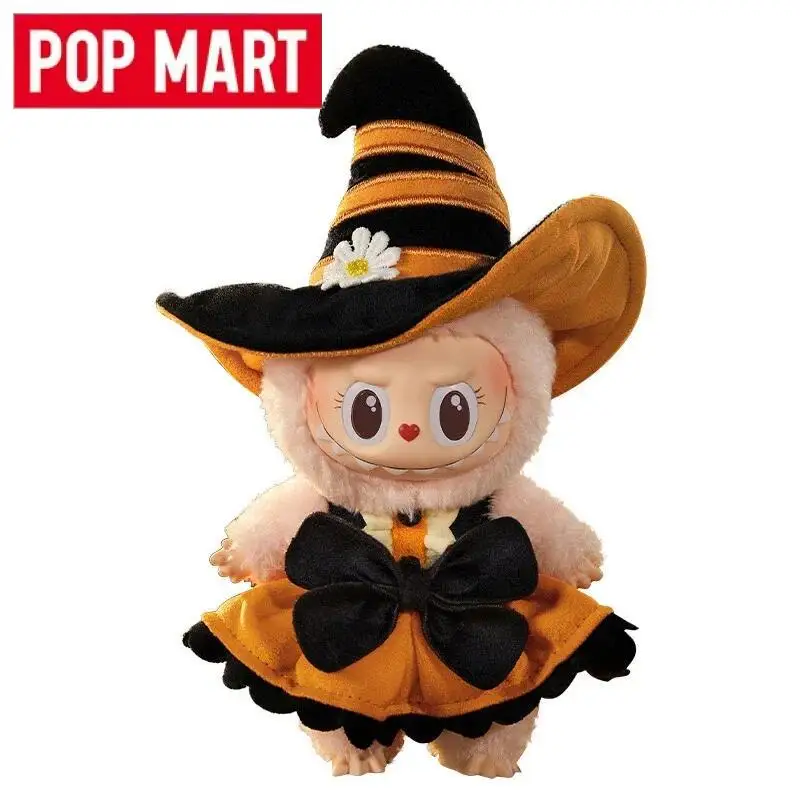 Authentic POP MART MOKOKO The Monsters Magic of Pumpkin Vinyl Plush Pendant Keychain Hanging Toy Doll Halloween gift