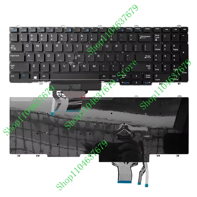pjtw-純正ノートパソコン交換用キーボード-dell-precision-3510-3520-3530-7510-7520-7710-7720用