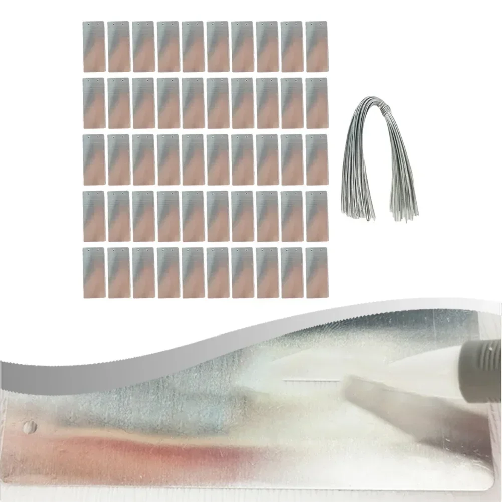 50pcs 95*40mm Gardening Label Metal Tag Aluminum Sign Garden Plant Label For Home Garden Accessory