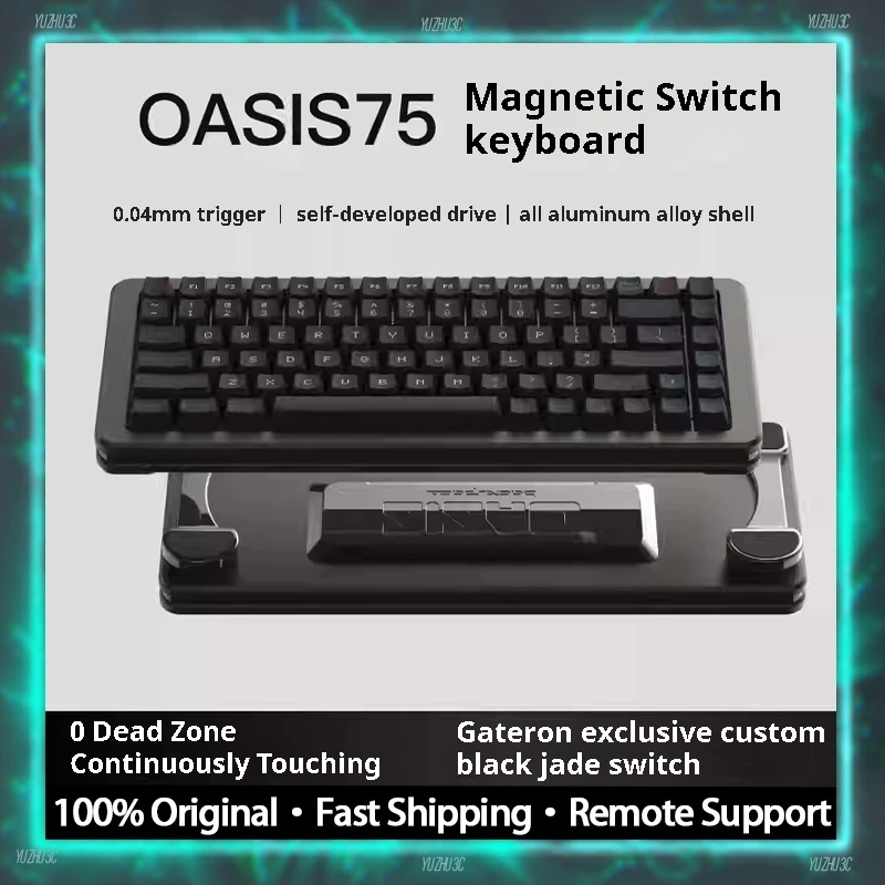 BACKSPACE OASIS75 Magnetic Switch Gaming Keyboard Gateron Black Jade Switch E-Sport 8K Polling Rate Support DKS 0.01RT MT SOCD