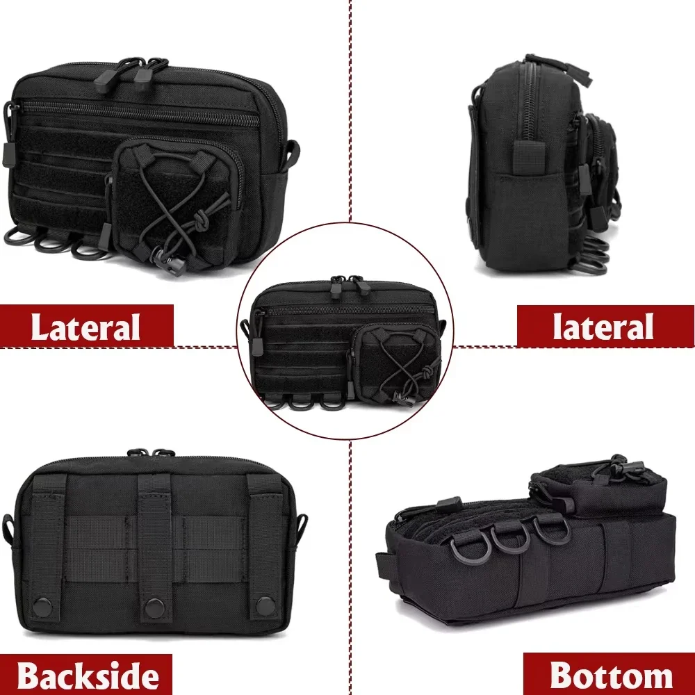 New Molle Waist Bag Tactical Medical First Aid Pouch Tool Gadget Pouch Outdoor Sports Hunting Bag Backpack Vest Accessories Bag - view 5