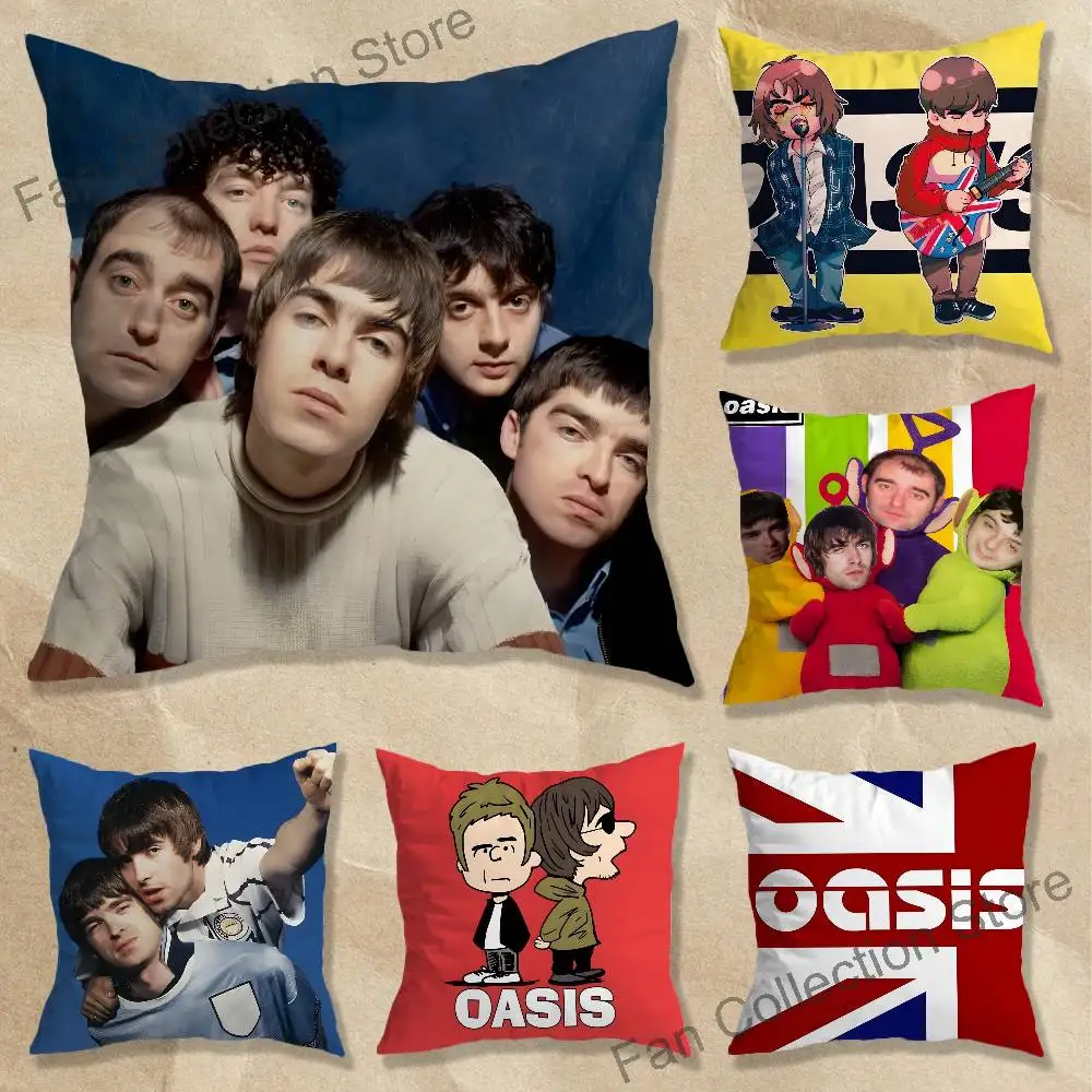 Band O-Oasis Anime Celebrity Merchandise All-Match Printed Pillow Case Sofa Car Office Room Decoration Protector