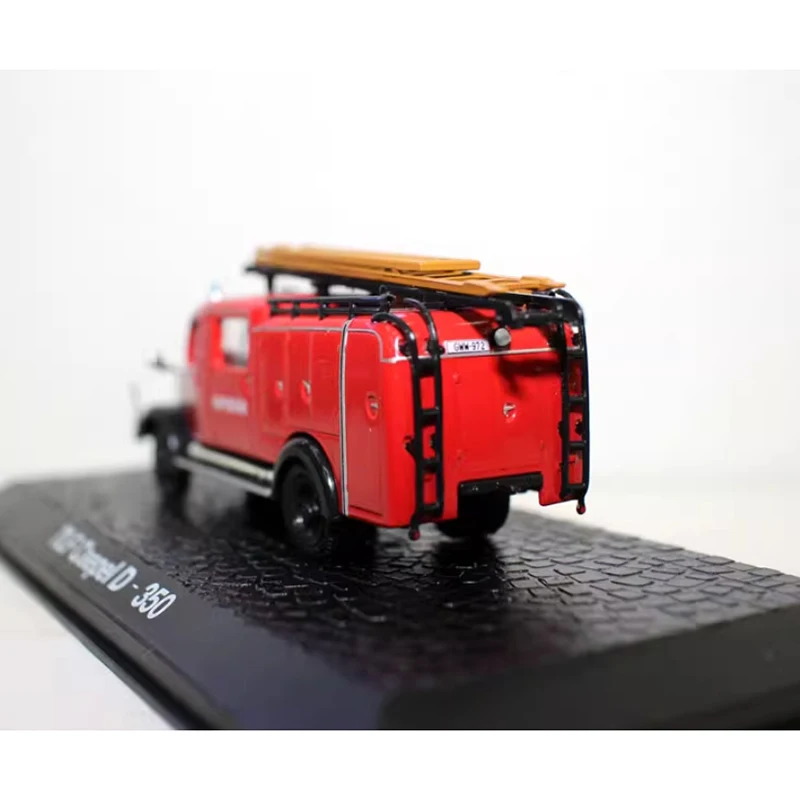 Diecast escala 1:72 TLF Csepel D-350 camión con escalera de motor de bomberos aleación modelo de simulación colección decoración regalo juguetes exhibición