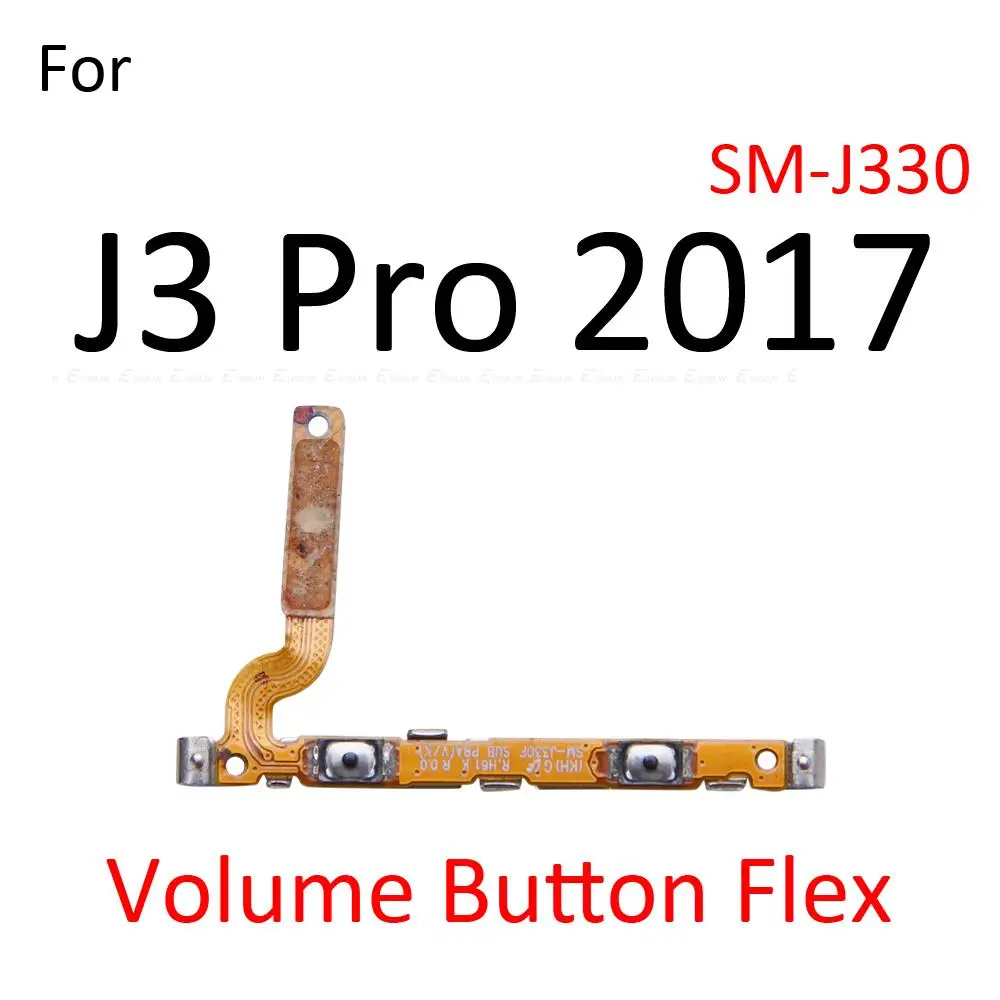 Switch Power ON OFF Key Mute Silent Volume Button Ribbon Flex Cable For Samsung Galaxy J3 J5 J7 Pro 2016 2017 Replacement Parts