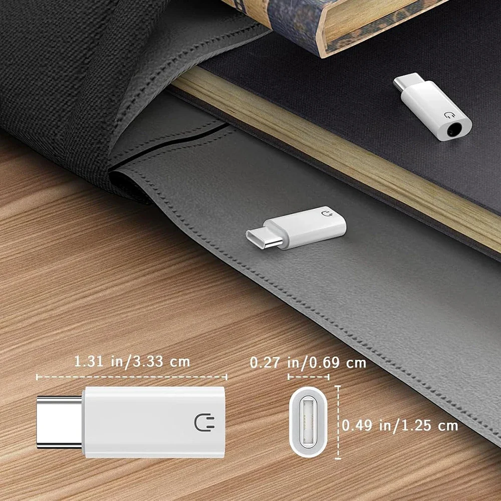 C-Type to 3.5mm Headphone Adapter USB-C 3.5 Audio Adapter Suitable for Huawei P30 Xiaomi Samsung Oneplus Headphone Audio Adapter