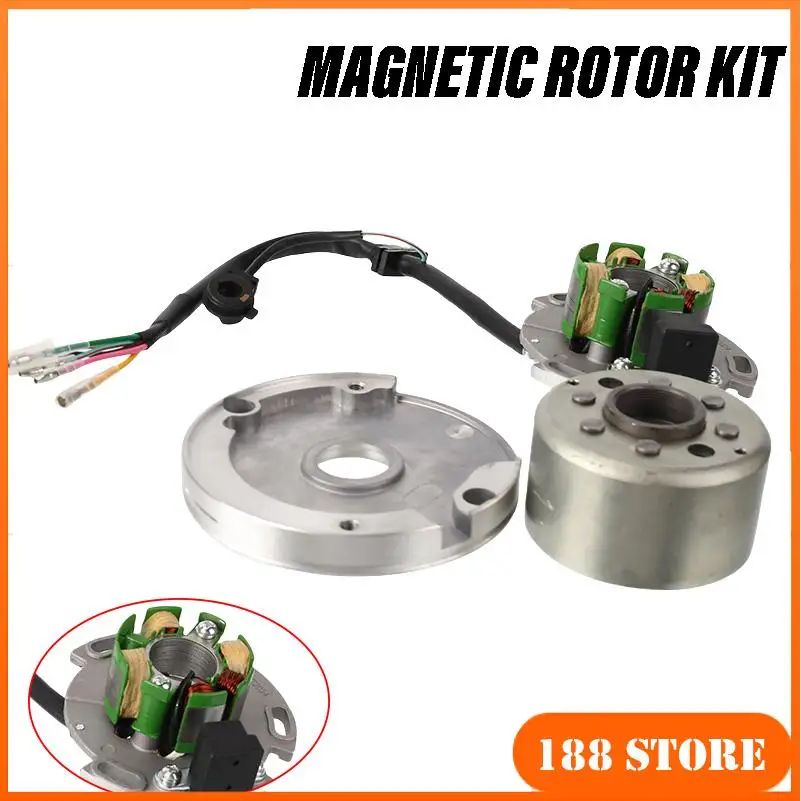 

Suitable for motorcycle 150cc horizontal engine coil, stator, rotor, oil seal plate accessories