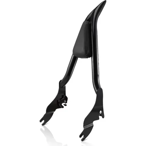Motorcycle 22'' Detachable Rear Passenger Backrests Sissy Bar Pad For Harley Touring CVO Road King Electra Street Glide 09-2025