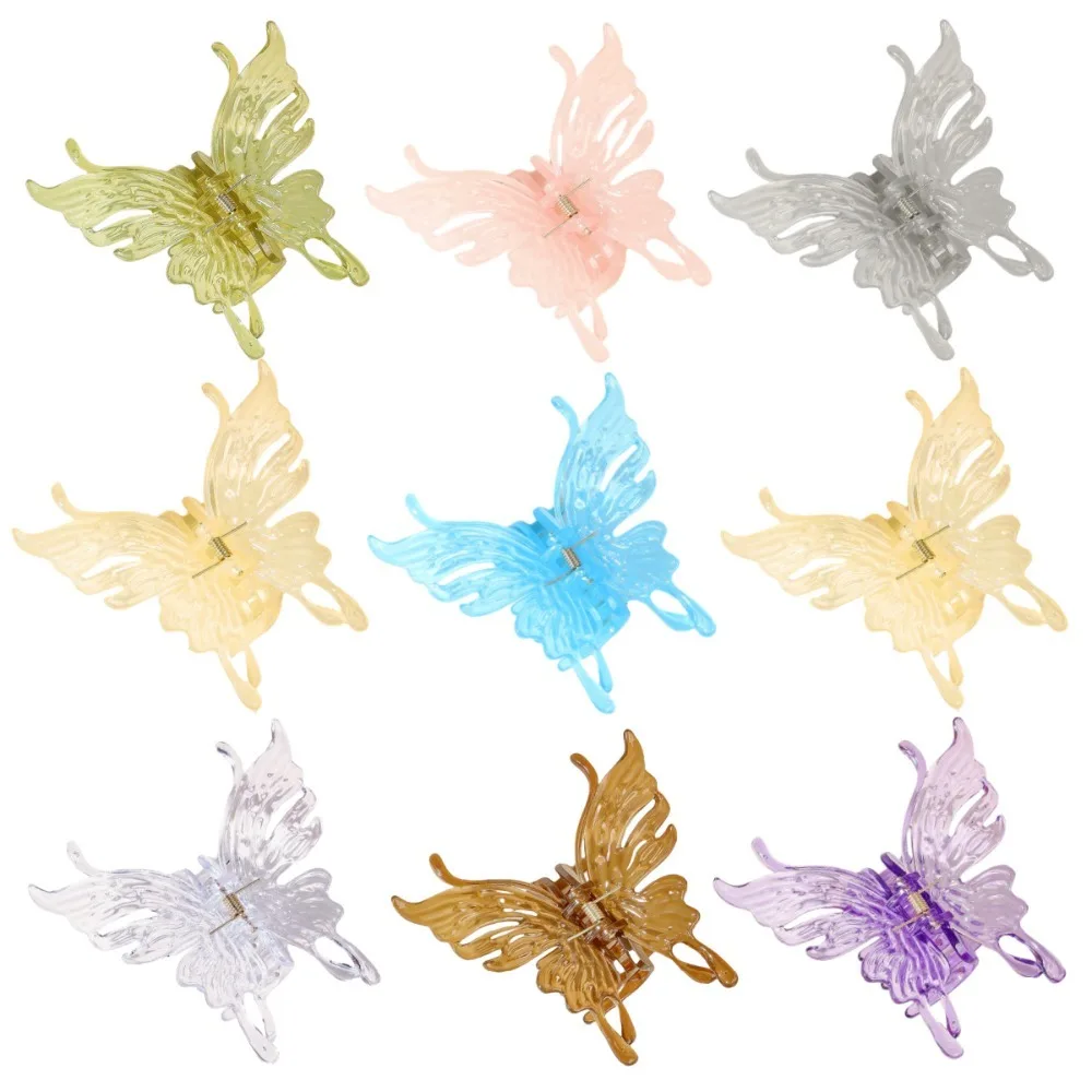 Crab Clips Butterfly Hairpin Sweet Hair Accessory Styling Tools Shark Clip Butterfly Scrunchies Women