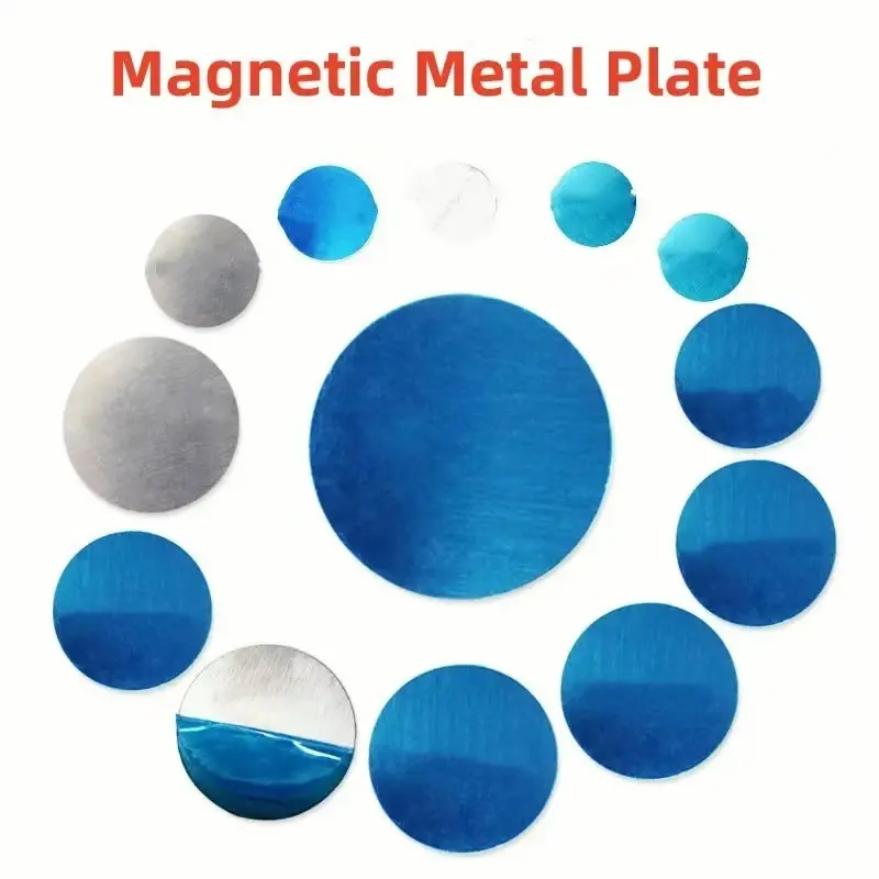 10 PCS Mluti-Size Metal Plate Disk Iron Sheet for Magnet Phone Holder and Magnetic Car Smartphone Back Cover Stand