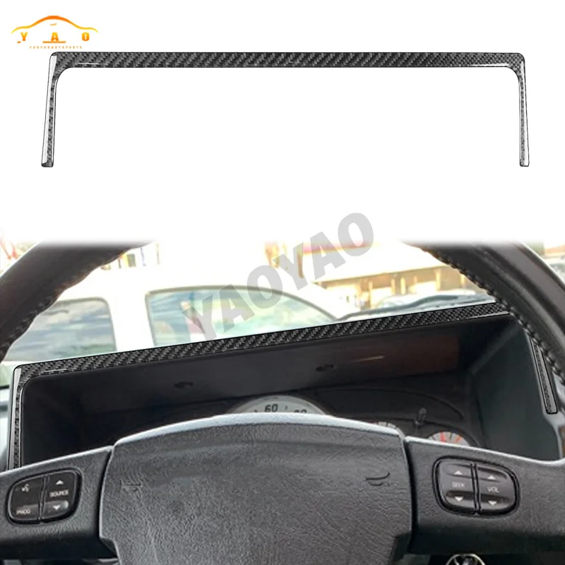 ألياف الكربون سيارة ملصق ل هامر H2 2003 2004 2005 2006 2007 عجلة توجيه سيارة زر لوحة القيادة لوحة عداد السرعة