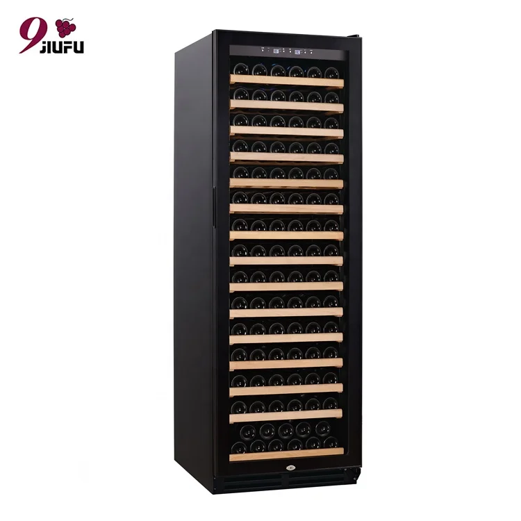Wine Cooler Refrigerator Freestanding Single Zone with Stainless Steel Beverage Fridge for Home Kitchen Office Bar Party