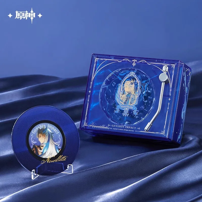 miHoYo Official Game Genshin Impact Neuvillette Theme Bluetooth Speaker Car CD Anime Prop Ornament Record Player Cosplay Gifts