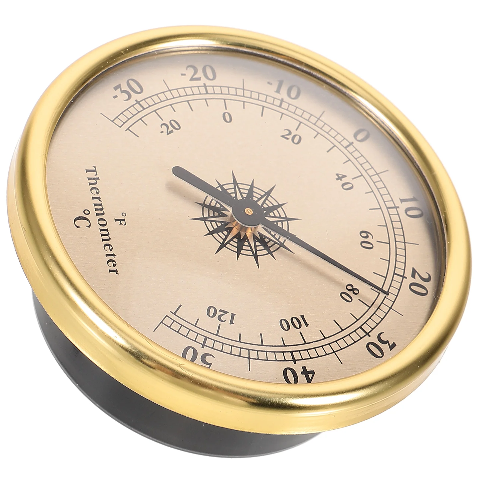 

Round Metal Accurate Indoor Meter Easy Temperature Tool Read Wall Hang Room Temp Indoor Meter Monitor Thermometer