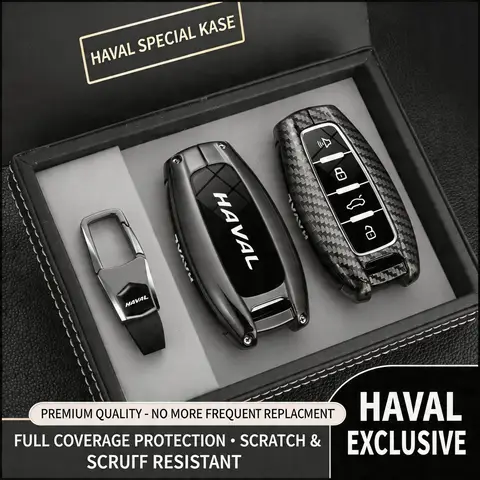 Leather Car Key Case Cover for Great Wall Haval H6 2025 H9 2024 F7x H5 H3 H2 M6 Cool Dog Plus Owl Dragon MAX F7 Accessories Man