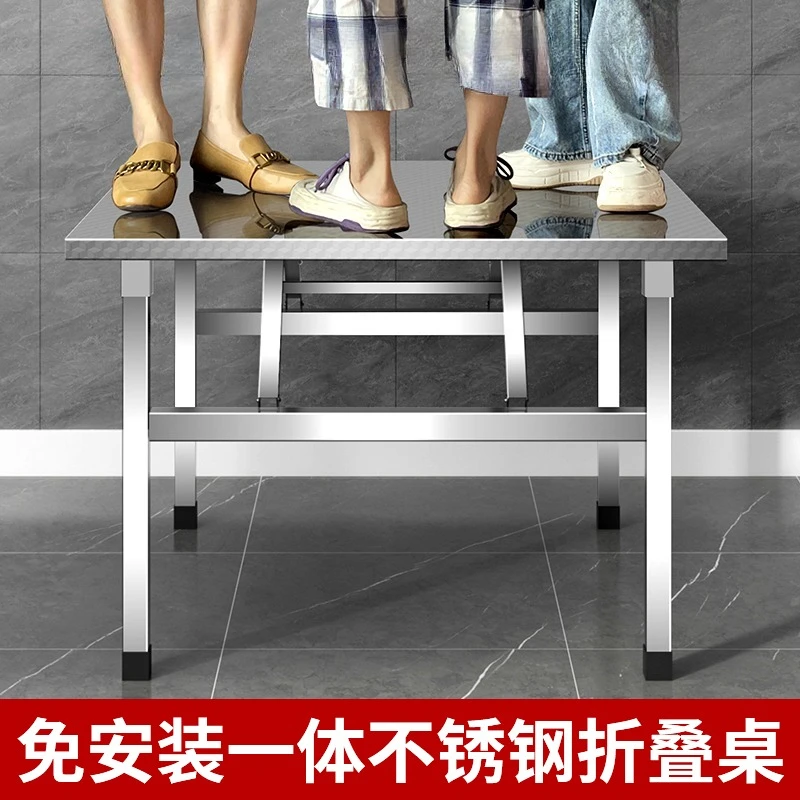 Portable camping picnic barbecue table stall night market free installation folding table
