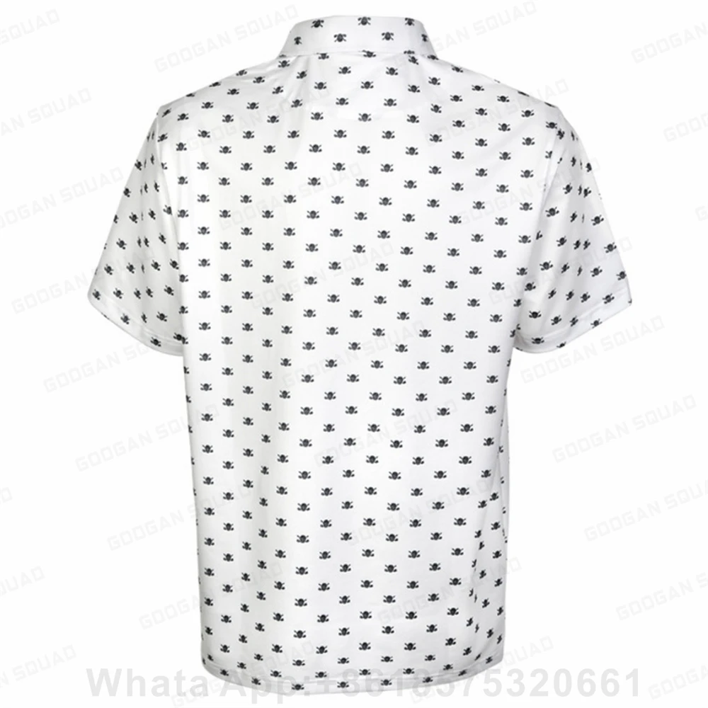 Men's Outdoor Sports Polo Shirt Plus Size Short Sleeve Polo T-shirt Fishing Golf Clothing Quick Dry Casual Tops