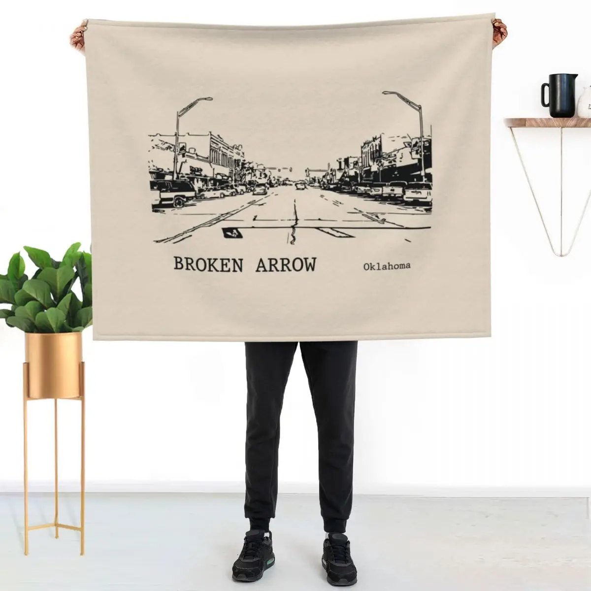 Broken Arrow Oklahoma Throw Blanket valentine gift ideas Decorative Throw Decorative Beds Hair Luxury Thins Blankets