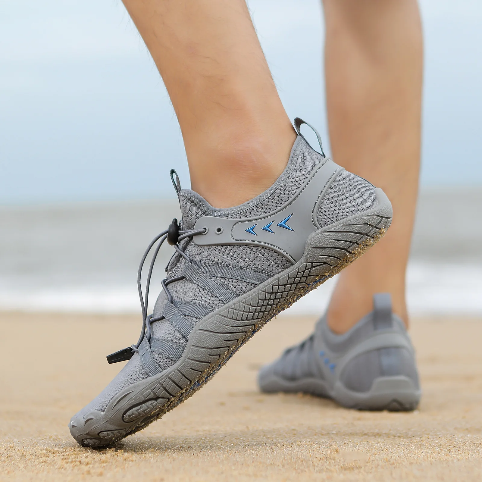 2024 Summer Men's Water Shoes Quick-Drying Aqua Socks for Beach Swimming Yoga Exercise