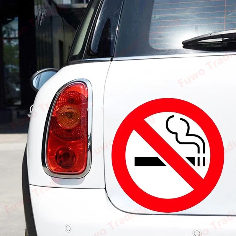 

Fashionable Personality PVC Decal Warning Sign No Smoking V2 Waterproof Car Sticker on Motorcycle Laptop Decorative