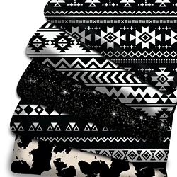50*145cm Patchwork Black Series Polyester Cotton Fabric for Tissue Kids Sewing Quilting Fabrics Needlework Geometric DI,1Yc24216