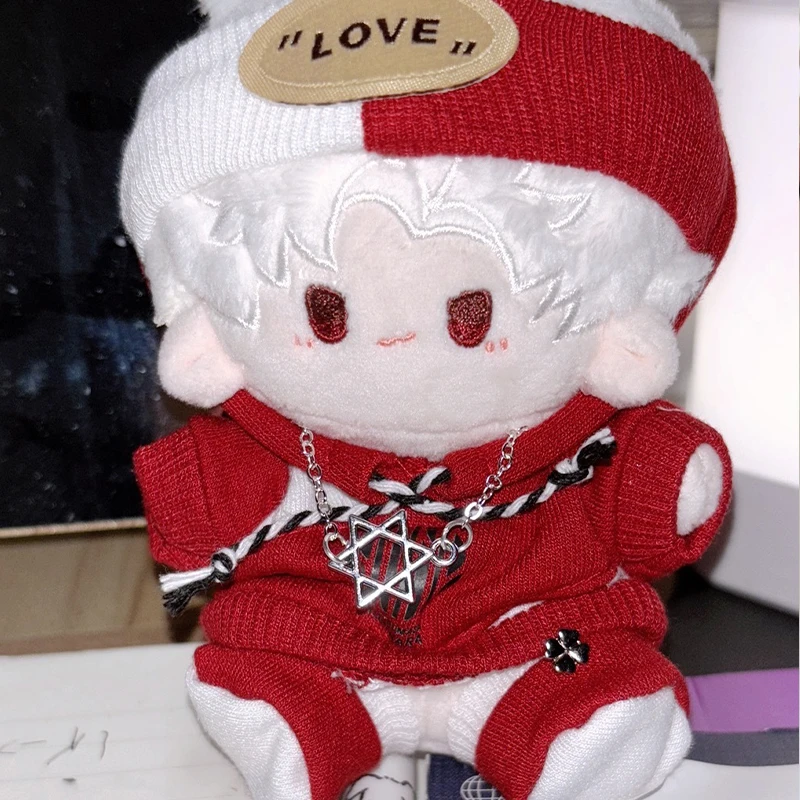 For Labubu 17cm Doll Clothes Outfit Accessories for Korea Kpop Exo Labubu V1 V2 Idol Sitting Party Sporty Zip-up Clothing