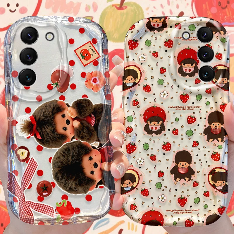 M-monchhichis-s Phone Case for Samsung Galaxy S26 S25 S24 Plus S23 Ultra S22 S21 S20 FE A73 A71 4G A57 A56 A55 A54 5G A53 Cover