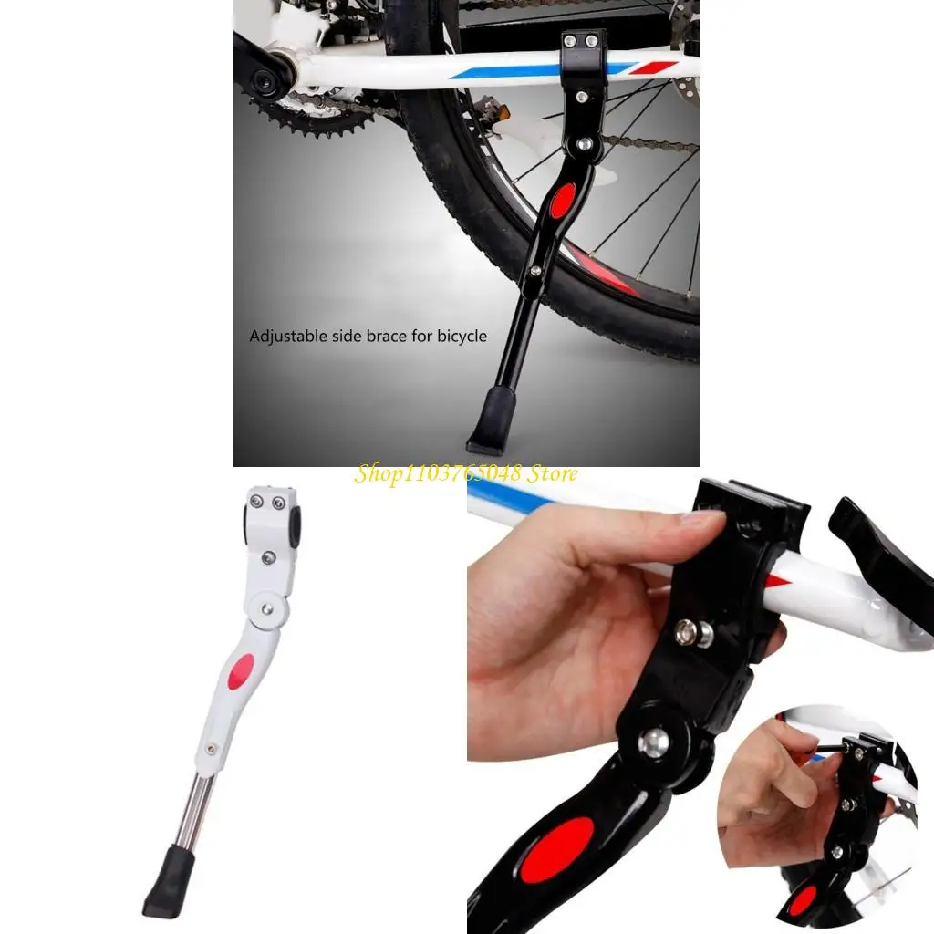 R53E Bicicletas laterales con pies antislip para 26/27/29 pulgadas Montain Road Bicycles Kickstand Bike Talero trasero