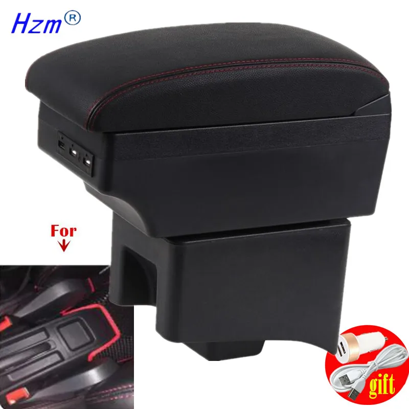 

For Volkswagen Polo Car Armrest box For VW Vento Polo V 2009-2020 Armrest box Storage box Interior Retrofit car accessories