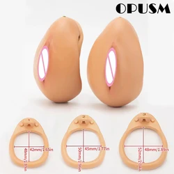 BDSM 3D Printing Simulation Clitoral Labia Chastity Cage Male Cock Cage Set Lightweight Chastity Belt Adult Sex Toys for Men