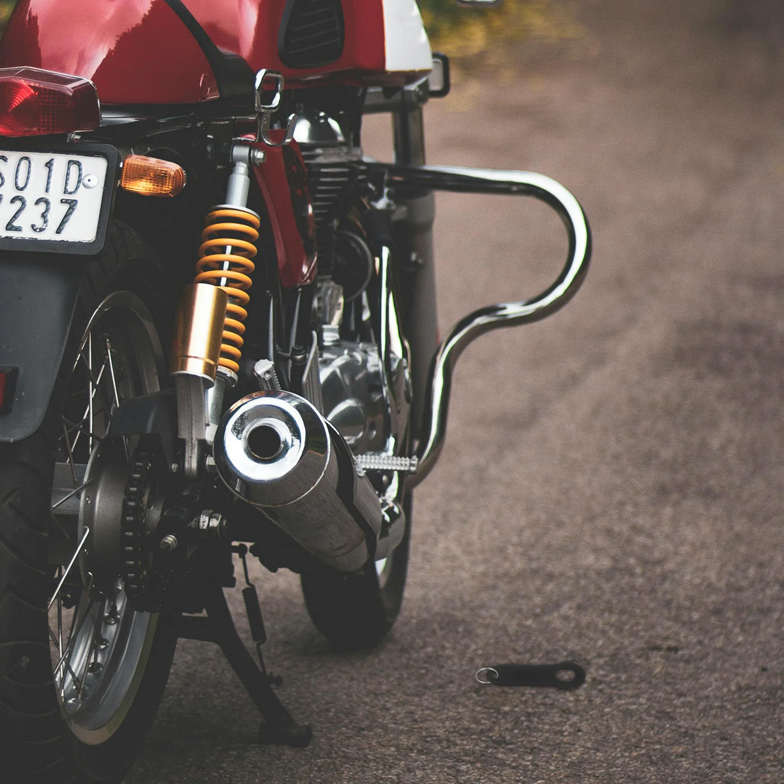 1 مجموعة دراجة نارية جرس شماعات الفولاذ المقاوم للصدأ المعادن نحى مصقول الحظ ركوب جرس كيرينغ ملحق دراجة نارية قوس #1