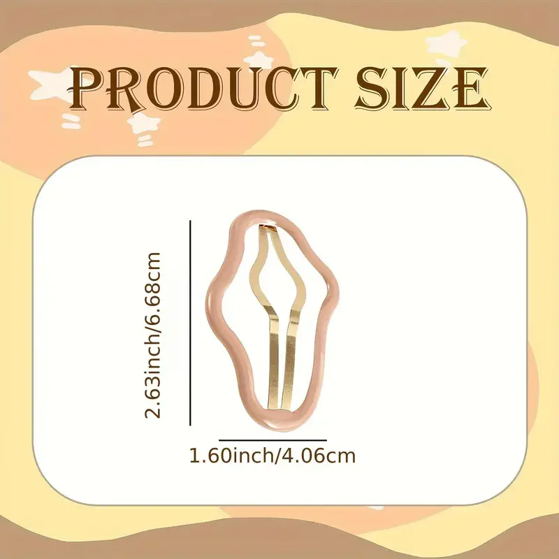 여성용 금속 구름 헤어 클립, 여아용 미끄럼 방지 멀티 컬러 소형 금속 헤어 클립, 여성용 헤어 액세서리, 5 개