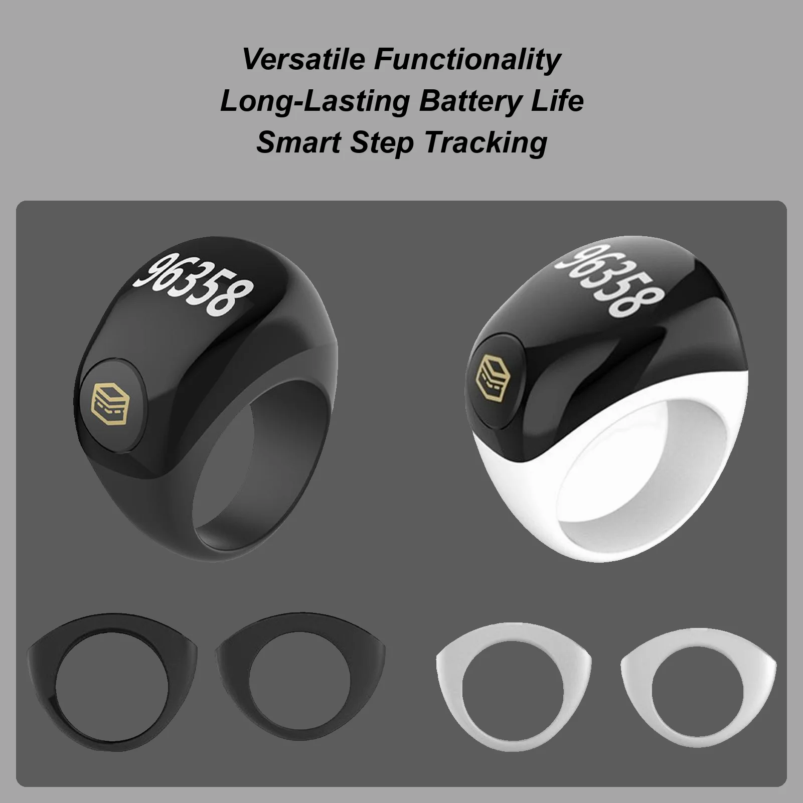 

Smart Ring Blue Tooth Ring APP Smart Ring Finger Counter Ring Walking Step Counter Wireless Counting Device For Fitness