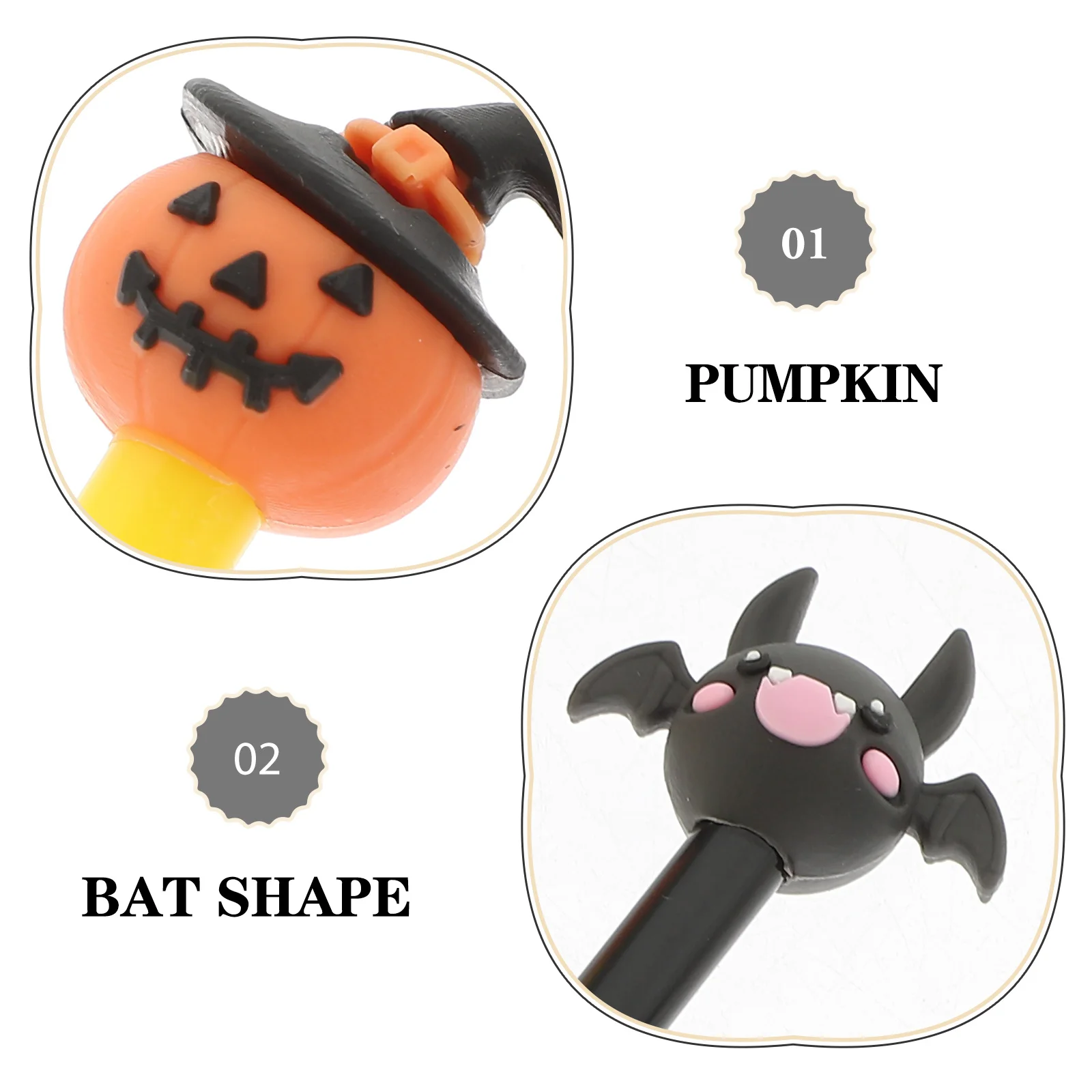 

15Pcs Halloween Cartoon Gel Pens Smooth Writing Wear Resistant Office Stationery Multipurpose Gel Ink Pens Party Favors