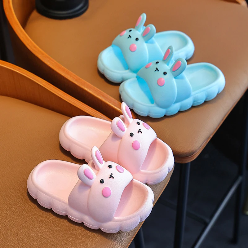 Children\'S Cartoon Anti-Slip Soft-Soled Slippers Boys And Girls Bathroom Slippers Super Cute Deodorant Baby Home Casual Shoes