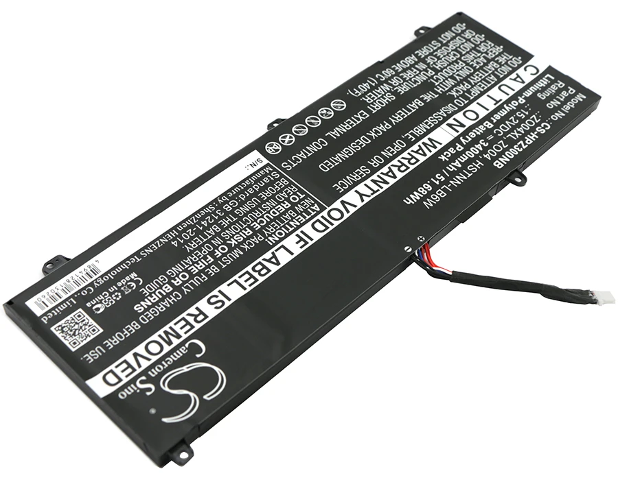 Replacement Battery for HP  Zbook Studio G3, ZBook Studio G3(1RR32EA), ZBook Studio G3(M6V82AV), ZBook Studio G3(T3U10AW)